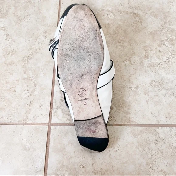 Authentic Chanel lambskin cc lock mules size 39 - Picture 11 of 12